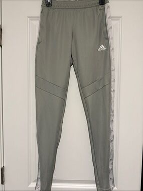 adidas Women’s Gray Joggers with White Side Tape